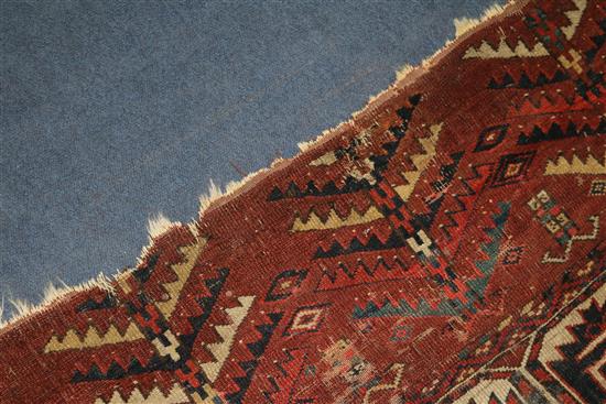 A Turkoman carpet 295 x 210cm